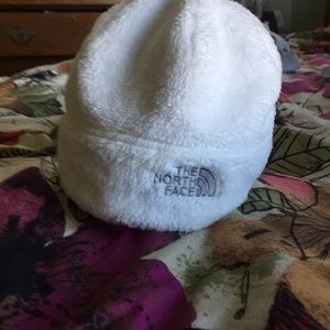 Soft white winter hat